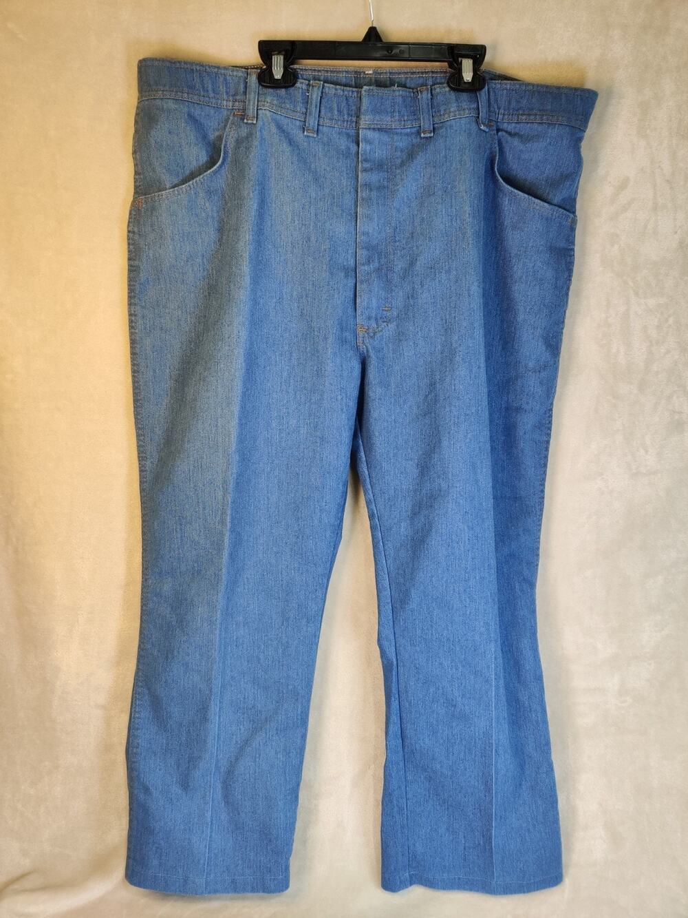 VTG Comfort Action Sports Jeans Men's 44x26 Hemmed Classic Hook Bar Closure EUC